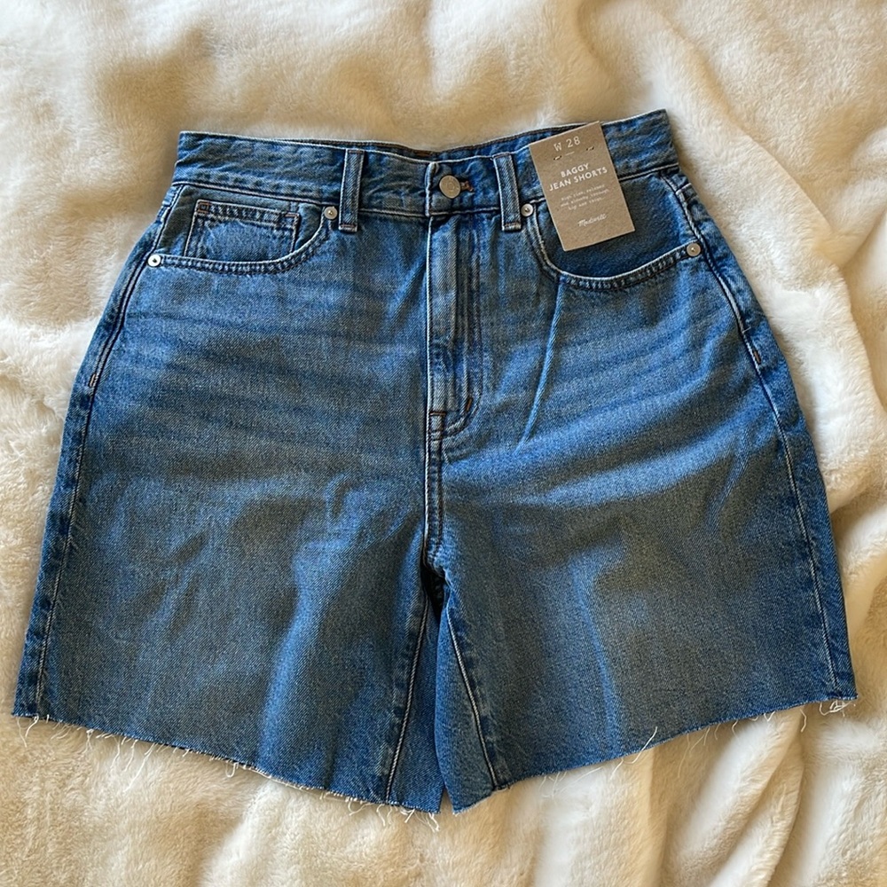 Madewell baggy jean shorts new with tags